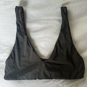 ACACIA Maggie Top in Carob ribbed size medium